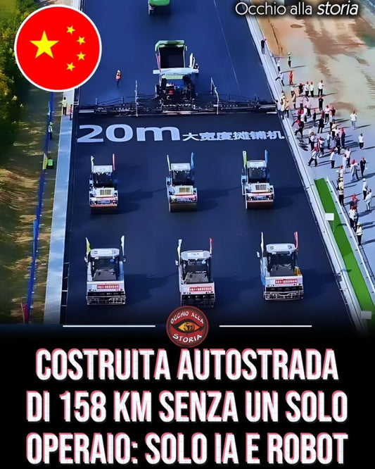 LA CINA COSTRUISCE 158 KM DI AUTOSTRADA SENZA UN SOLO OPERAIO UMANO
