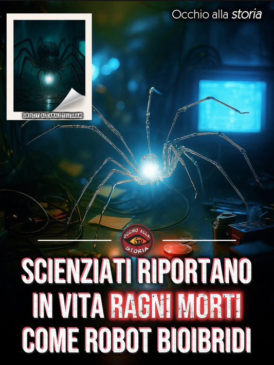 GLI SCIENZIATI RIPORTANO IN VITA RAGNI MORTI COME ROBOT BIOIBRIDI