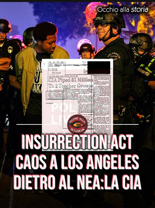 CAOS A LOS ANGELES: TRUMP MINACCIA L'INSURRECTION ACT E IL SINDACATO CHE LO CONTESTA HA LEGAMI CON LA CIA