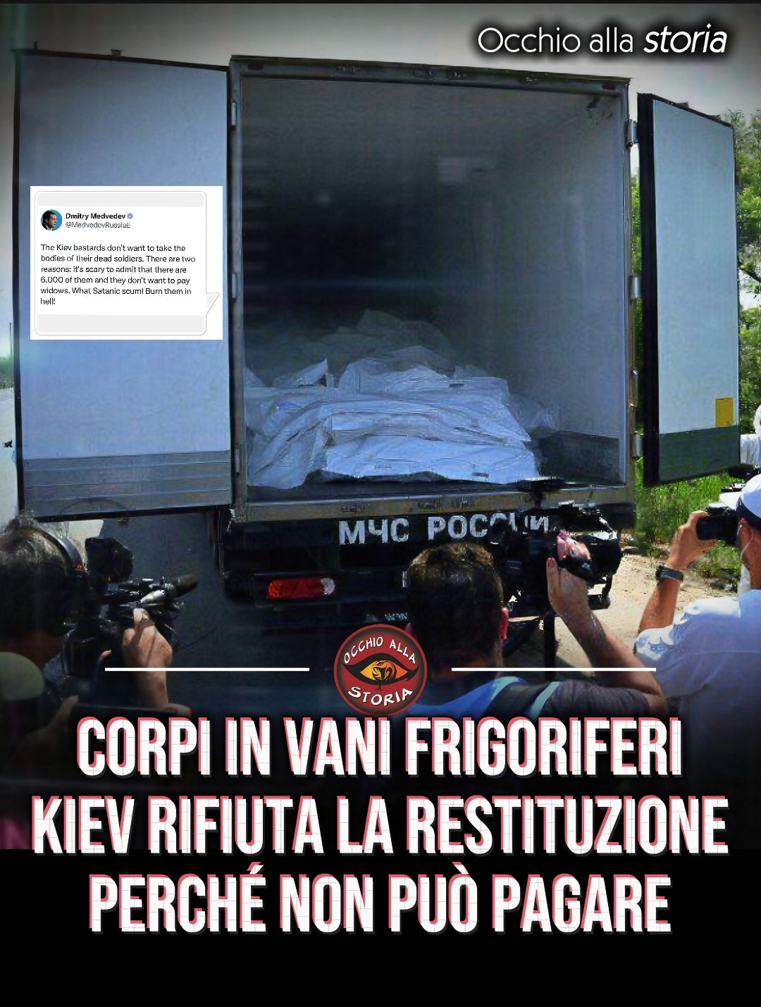 CORPI IN VANI FRIGORIFERI: KIEV RIFIUTA LA RESTITUZIONE PERCHÉ NON PUÒ PAGARE?