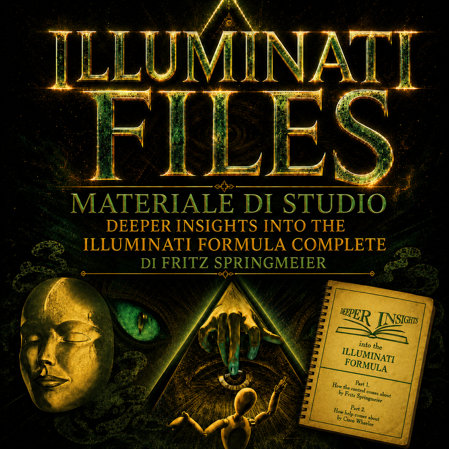 MATERIALE DI STUDIO Deeper Insights Into The Illuminati Formula Complete  di Fritz Springmeier e Cisco Wheeler  PDF digitale completo - Oltre 600 pagine tradotte