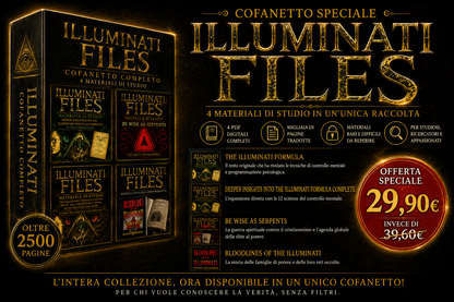ILLUMINATI FILES – COFANETTO COMPLETO COLLEZIONE PDF DIGITALE INTEGRALE  4 MATERIALI DI STUDIO IN UN’UNICA RACCOLTA