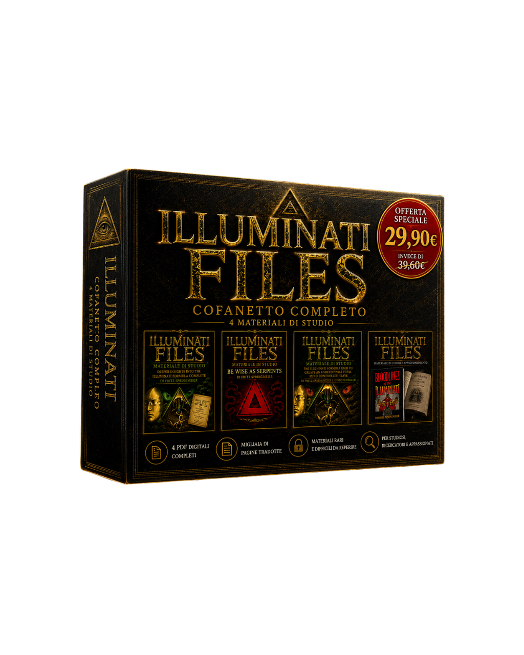 ILLUMINATI FILES – COFANETTO COMPLETO COLLEZIONE PDF DIGITALE INTEGRALE  4 MATERIALI DI STUDIO IN UN’UNICA RACCOLTA