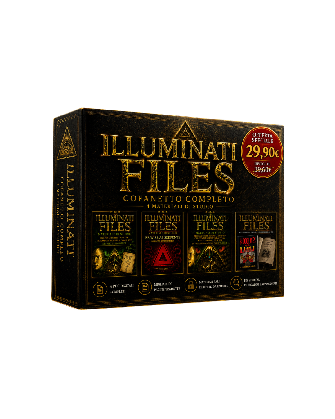 ILLUMINATI FILES – COFANETTO COMPLETO COLLEZIONE PDF DIGITALE INTEGRALE  4 MATERIALI DI STUDIO IN UN’UNICA RACCOLTA