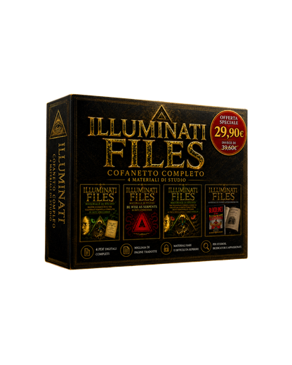 ILLUMINATI FILES – COFANETTO COMPLETO COLLEZIONE PDF DIGITALE INTEGRALE  4 MATERIALI DI STUDIO IN UN’UNICA RACCOLTA