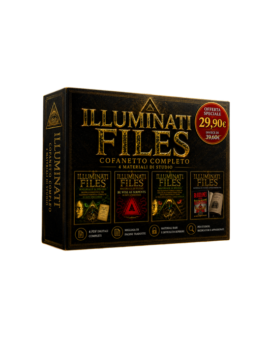 ILLUMINATI FILES – COFANETTO COMPLETO COLLEZIONE PDF DIGITALE INTEGRALE  4 MATERIALI DI STUDIO IN UN’UNICA RACCOLTA